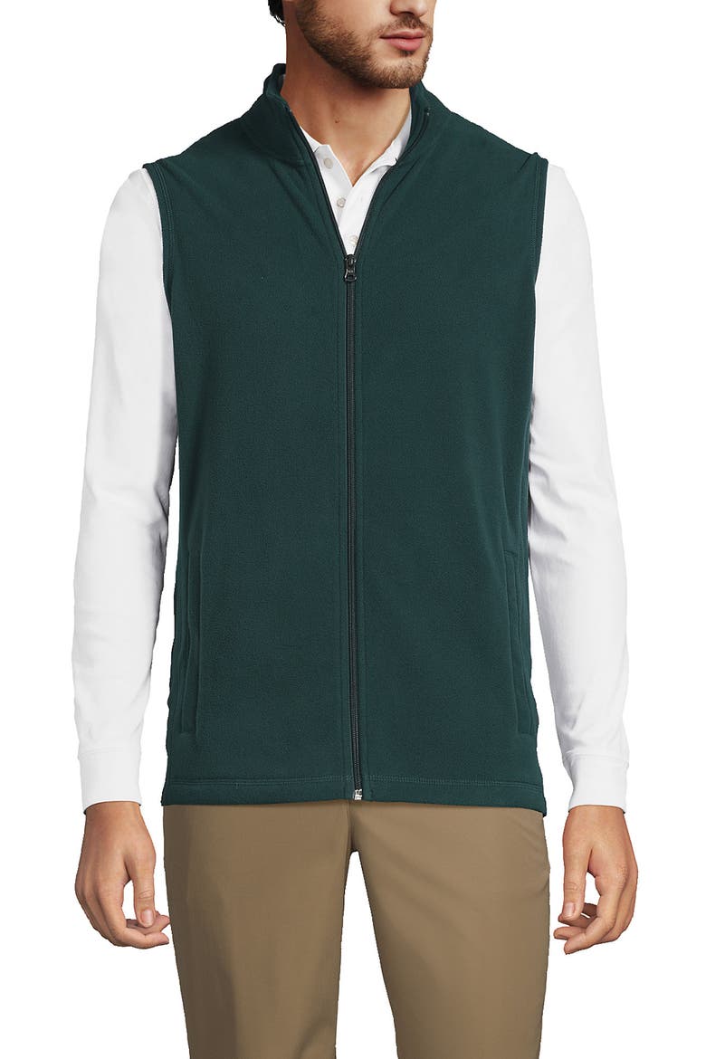 Lightweight Fleece Vest, Main, color, Evergreen