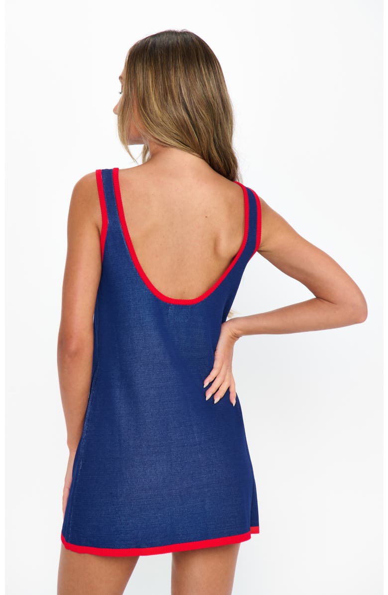 Show Me Your Mumu Next Stop Mini Dress, Alternate, color, Sardines Graphic Knit