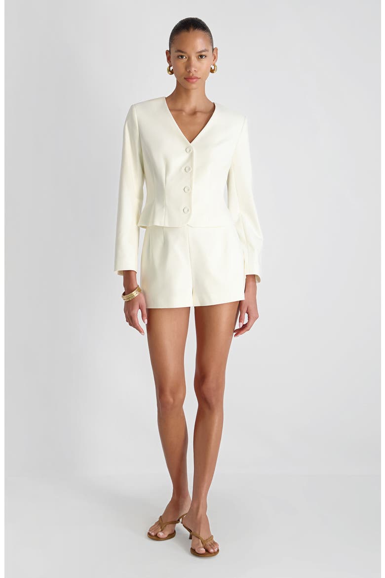 Halsey Twill Shorts, Alternate, color, PORCELAIN CREAM