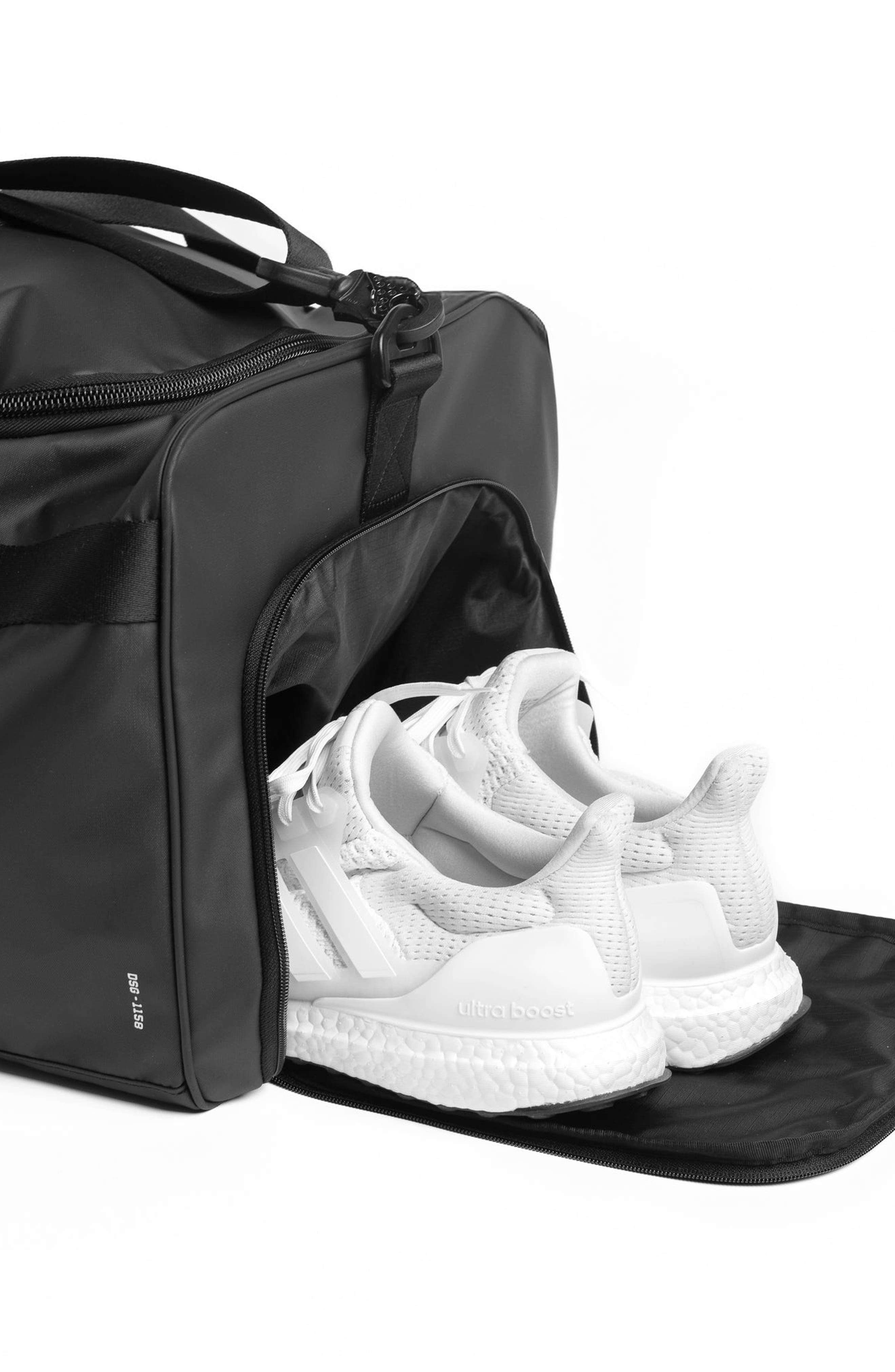 Water Resistant Duffle Bag, Alternate, color, Black