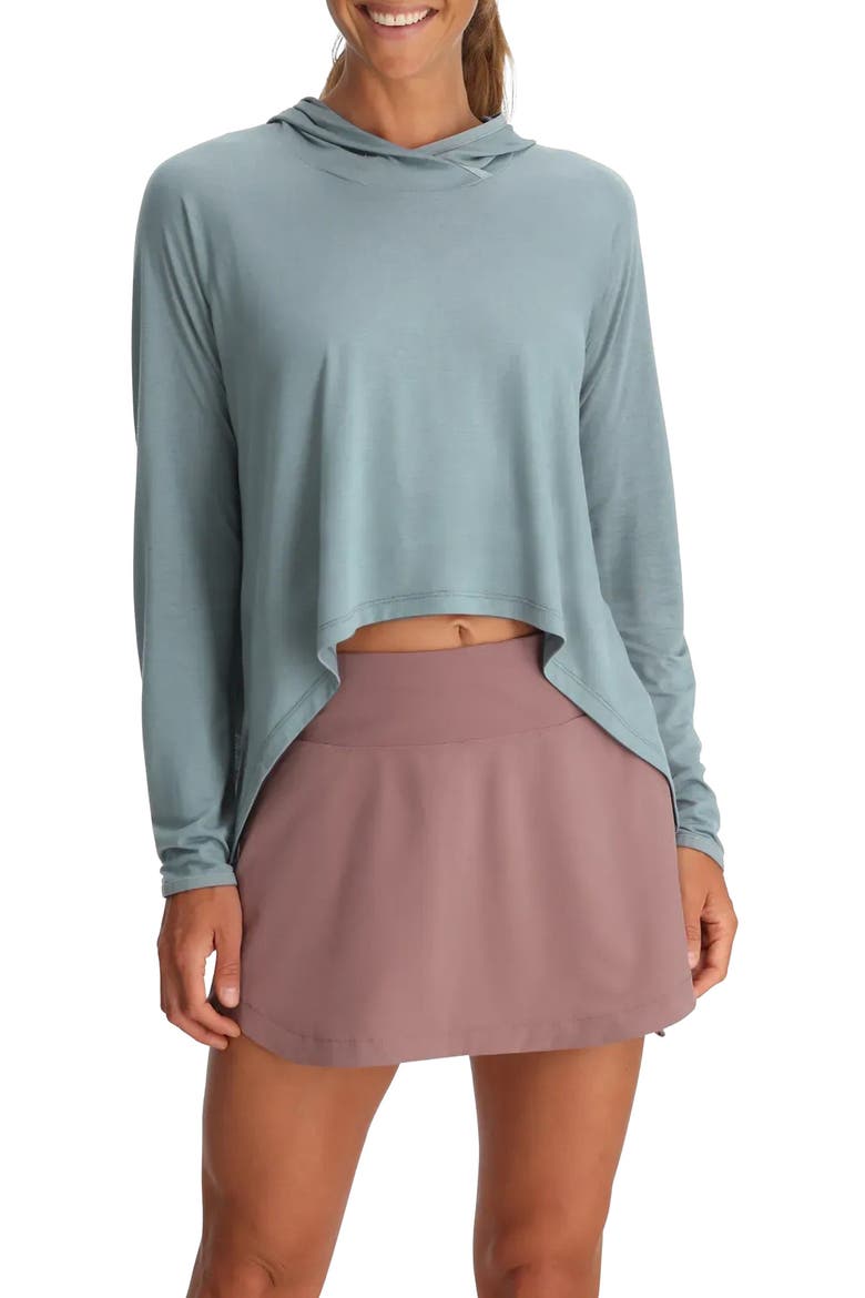 Lightweight Crop Hoodie, Main, color, OCEAN MIST