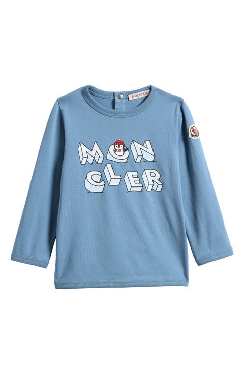 Kids' Long Sleeve Stretch Cotton Graphic T-Shirt
