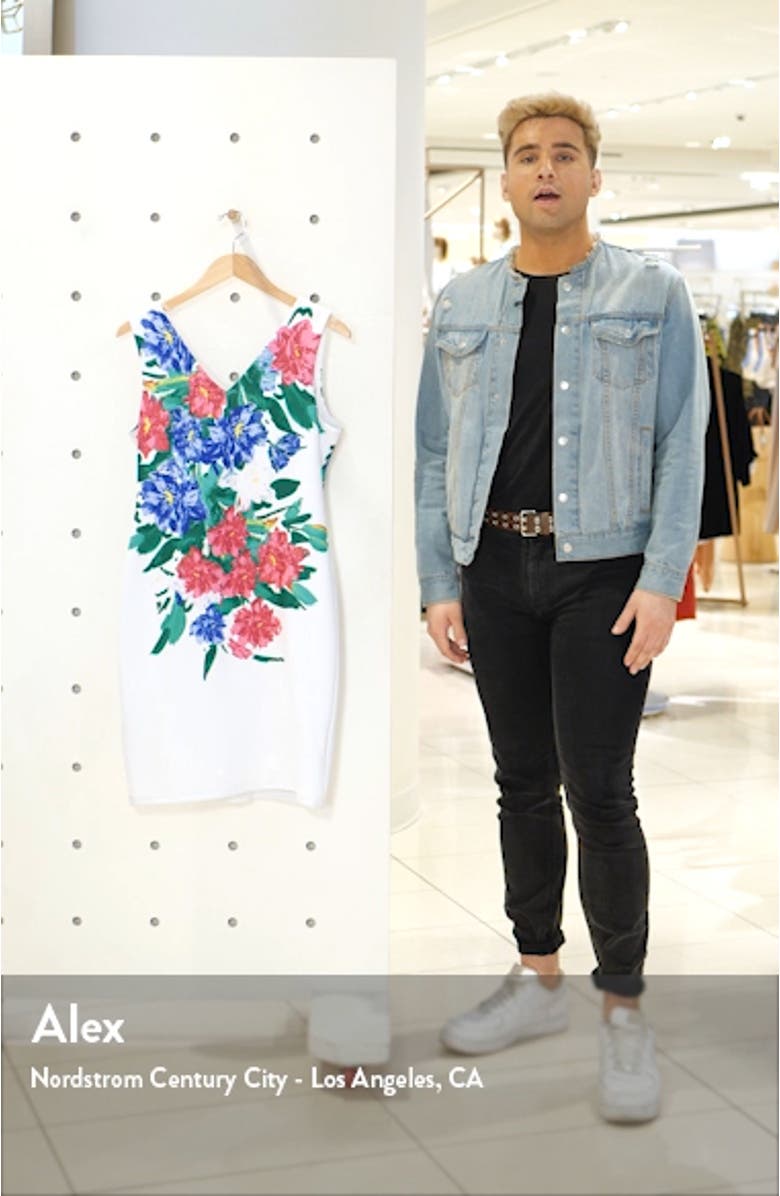 Floral Print Sheath Dress, sales video thumbnail