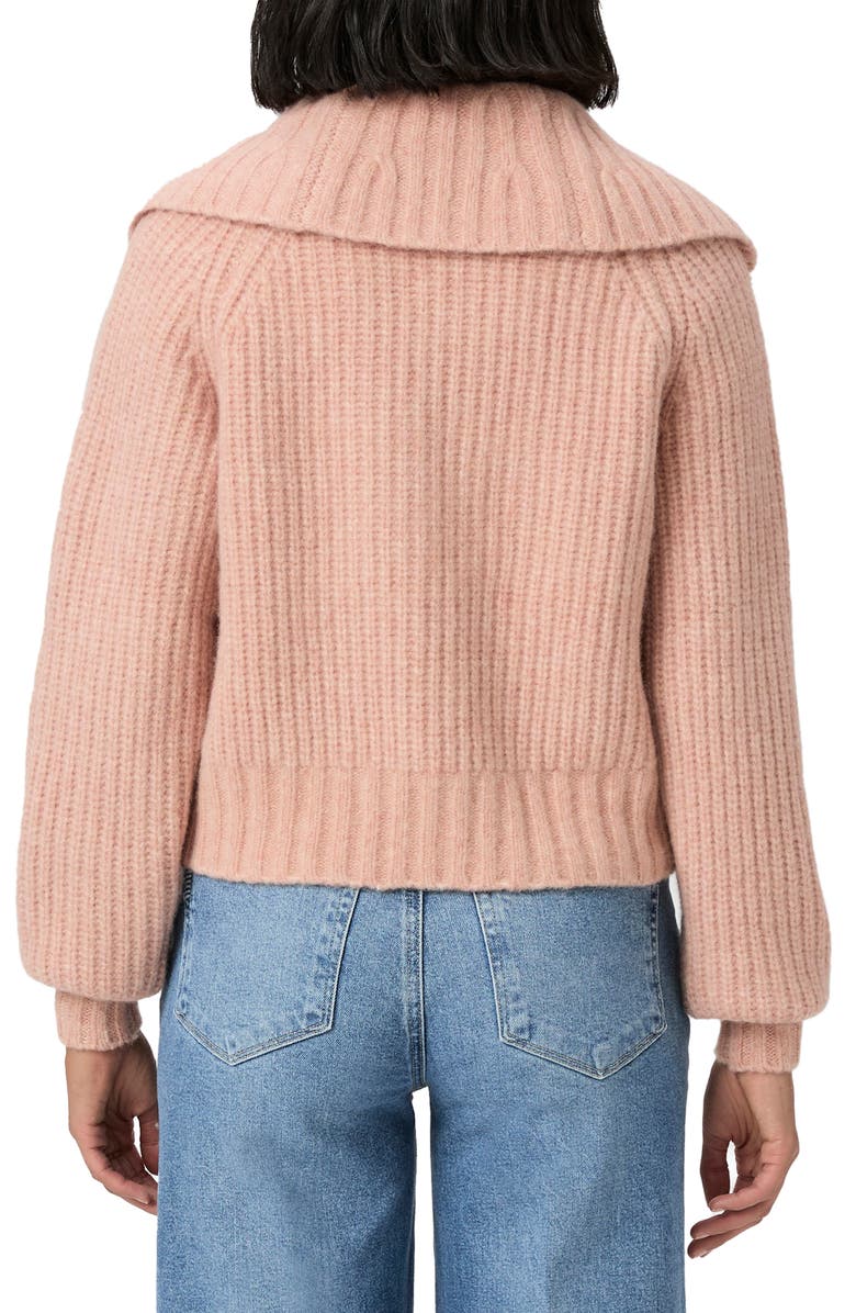 PAIGE Jayna Wool Blend Zip Cardigan, Alternate, color, Rosie Marl