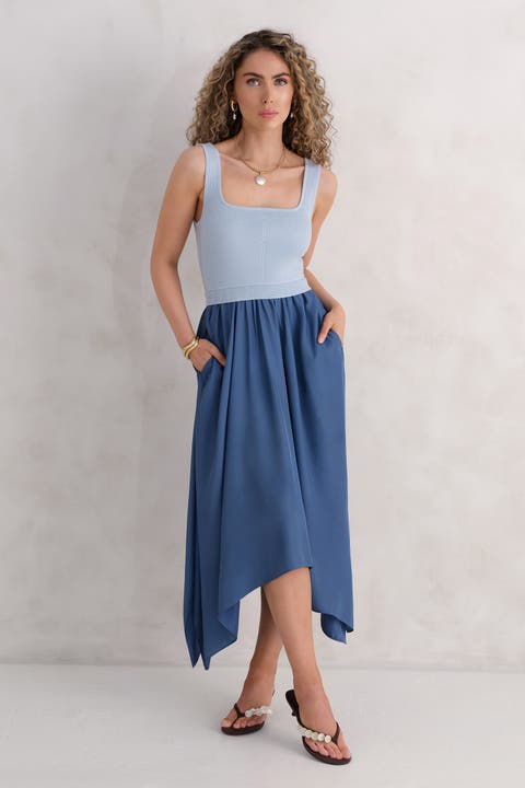 The Mixed Media Dress - Buttercup