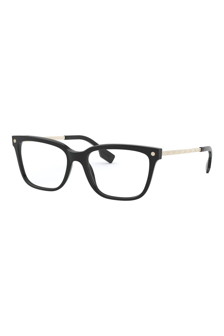 54mm Square optical glasses, Alternate, color, BLACK
