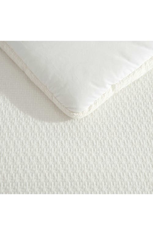 Vera Wang Threaded Basketweave Comforter & Shams Set In White