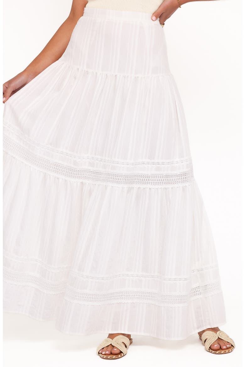 Peony Maxi Skirt, Alternate, color, WHITE