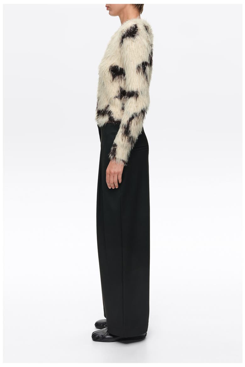 Straight Fur Cardigan, Alternate, color, PONY