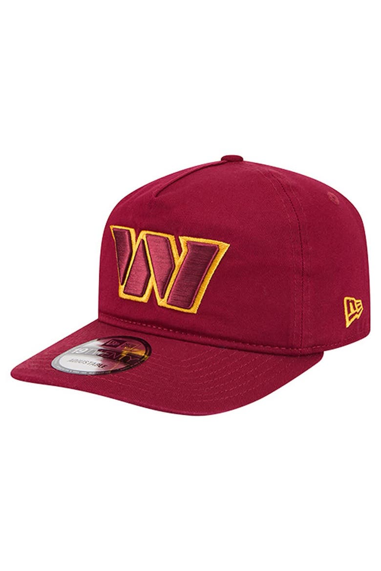 Men's New Era  Burgundy Washington Commanders Team 19TWENTY Adjustable Hat, Main, color, Burgundy