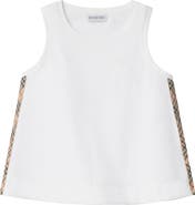 Burberry Check Trim Cotton Top