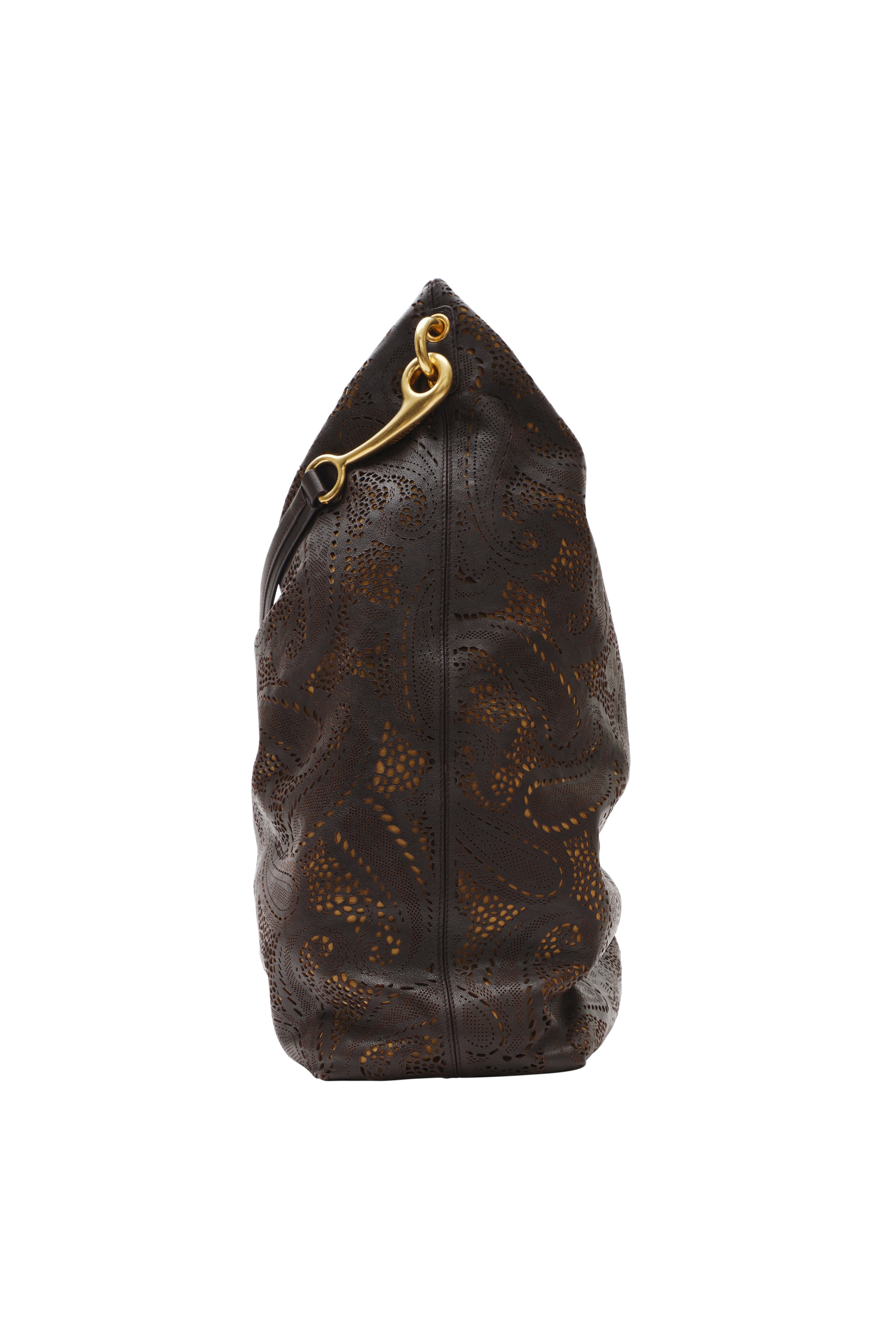 Burberry Large Bridle Tote, Alternate, color, Peat Brown