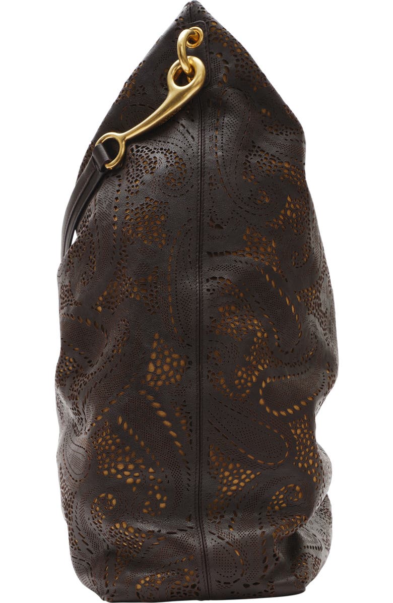 Burberry Large Bridle Tote, Alternate, color, Peat Brown