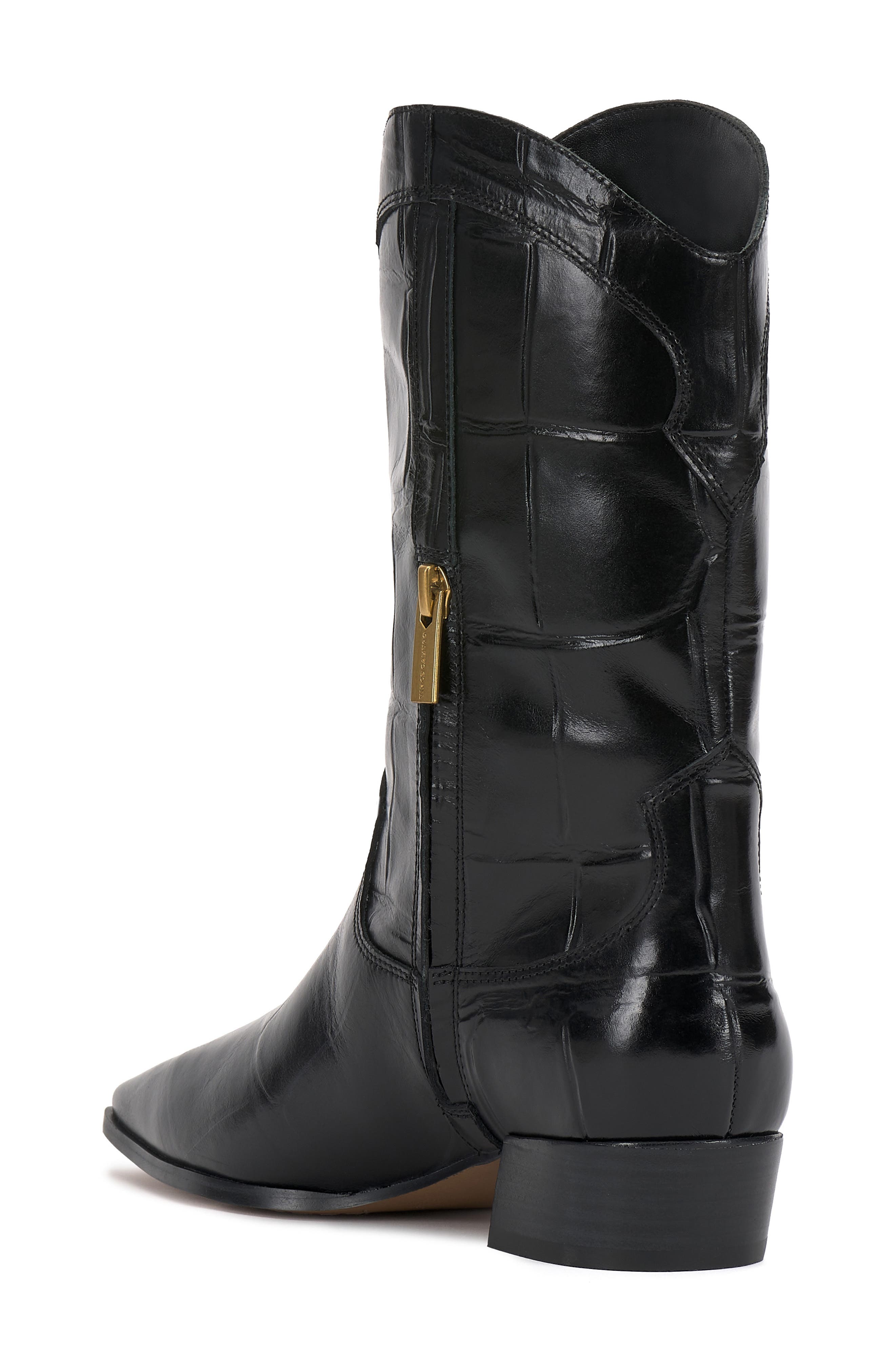 Prilie Western Boot, Alternate, color, BLACK