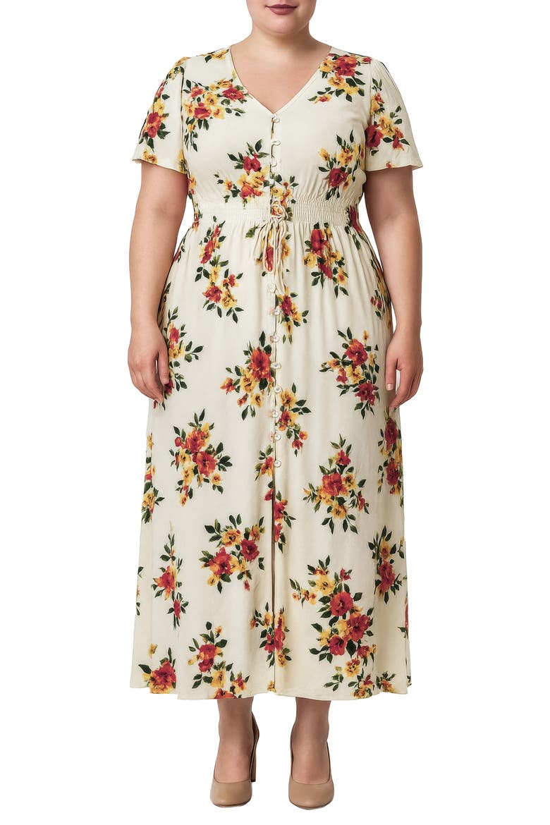 Floral Midi Shirtdress, Alternate, color, FLORAL PRINT
