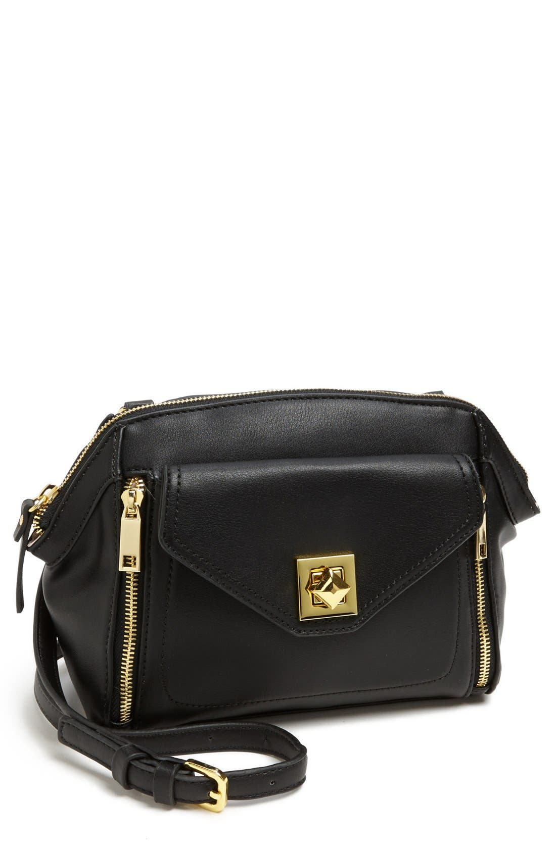 'Hadley' Crossbody Bag, Main, color, BLACK