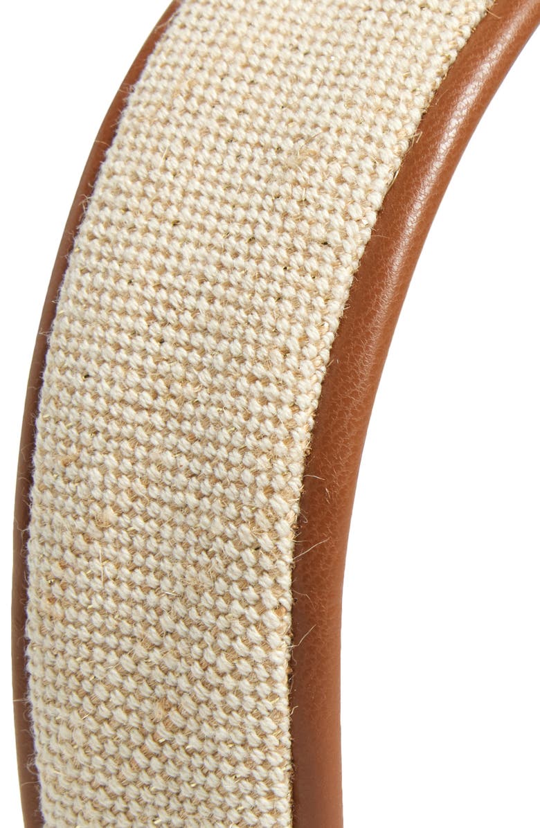 Lele Sadoughi Faux Leather Trim Headband, Alternate, color,