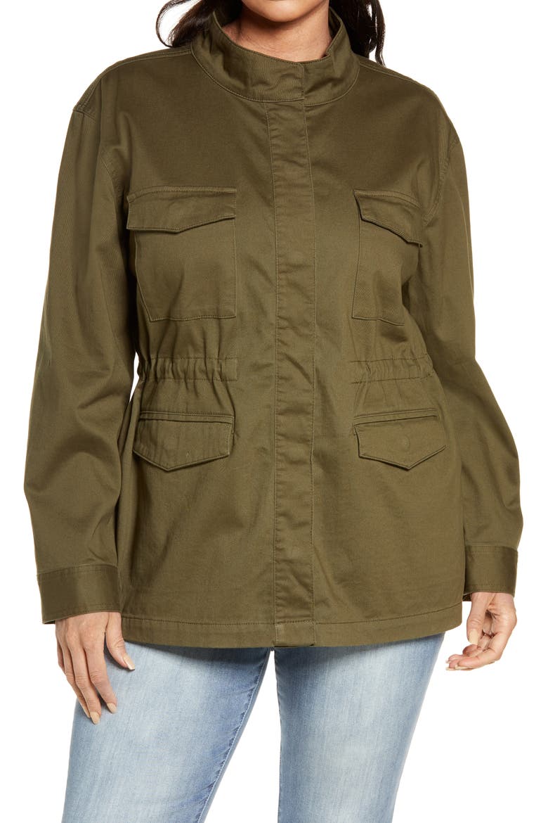 Twill Utility Jacket, Alternate, color, OLIVE SARMA