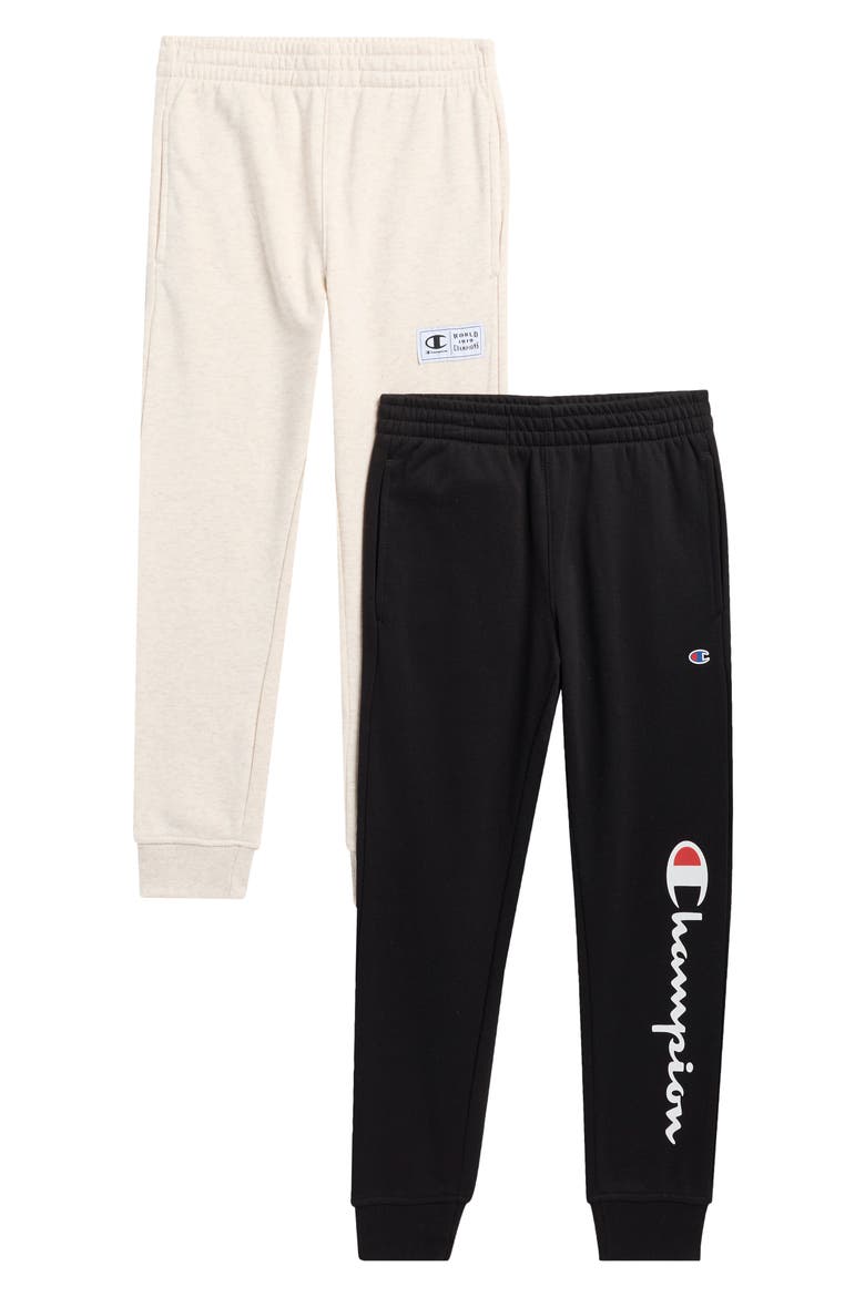 Kids' Assorted 2-Pack Joggers, Main, color, OATMEAL HEATHER