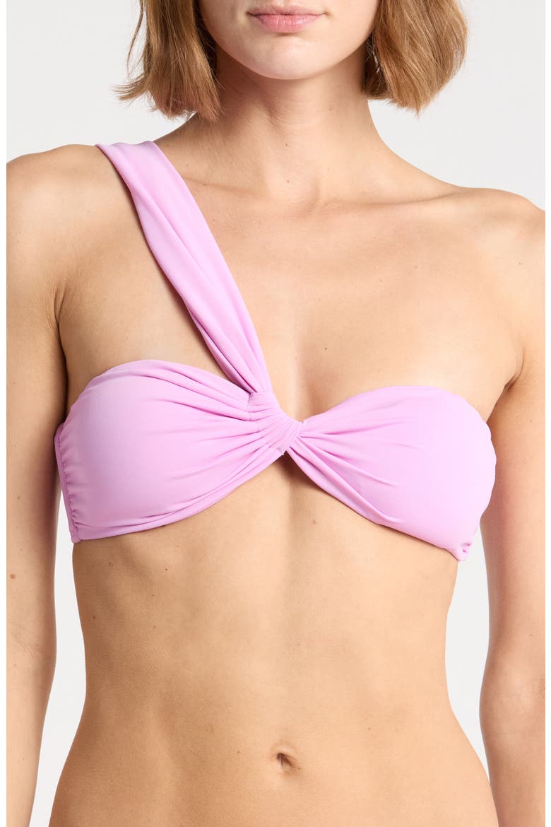 Frankie One Shoulder Bikini Top, Main, color, ORCHID