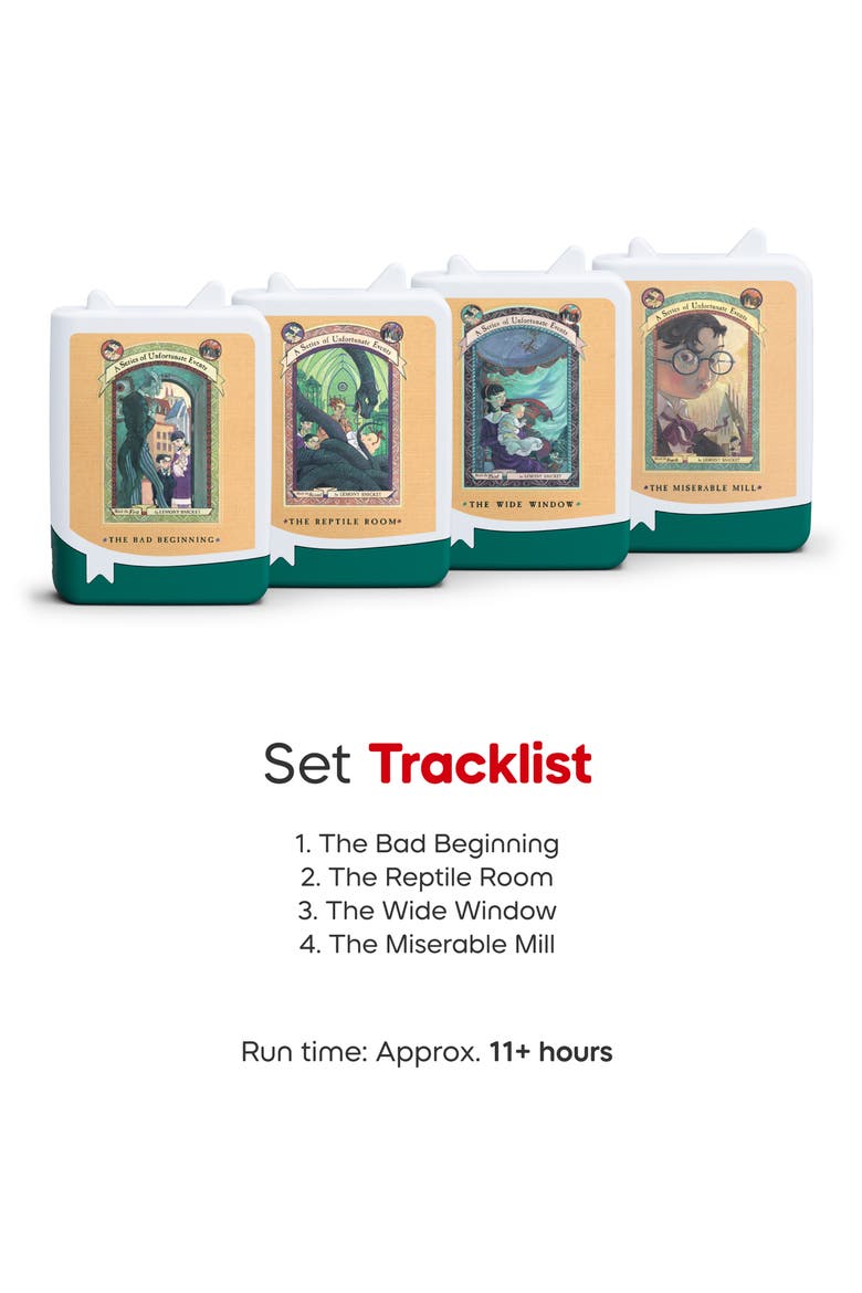 Series of Unfortunate Events Set of 4 Audiobook Bundle, Alternate, color, MULTICOLOR