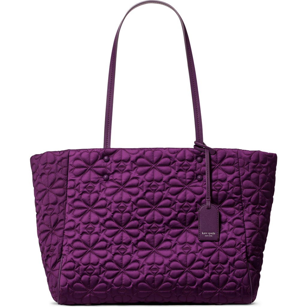 Kate Spade New York Medium Tilly Quilted Tote In Purple