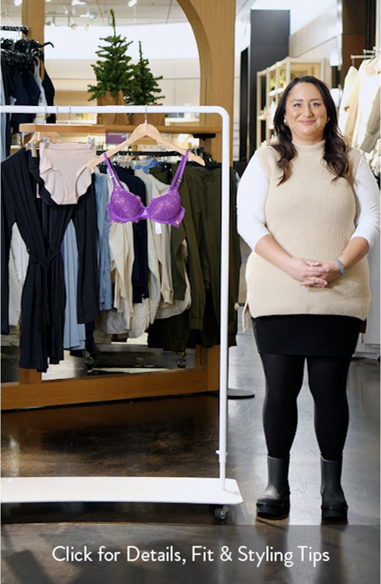 Not Sorry Lightly Lined Lace Balconette Bra, sales video thumbnail