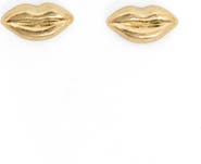 Clare V. Lips Stud Earrings