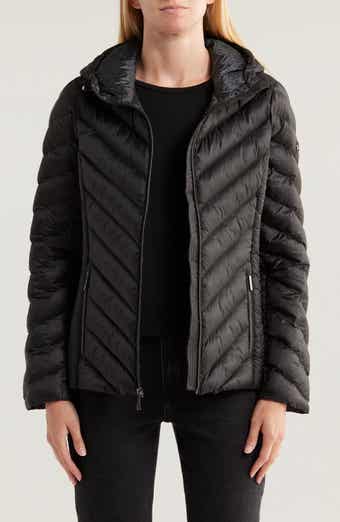 Michael Kors Hooded Chevron Quilted Long Puffer Jacket Nordstromrack