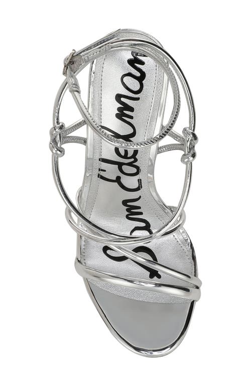 Sam Edelman Isadora Ankle Strap Sandal In Silver