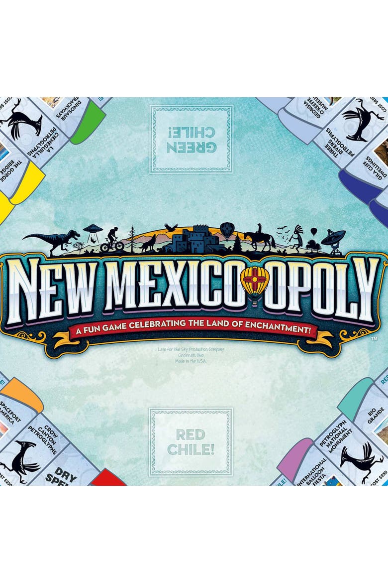 New Mexico Opoly Board Game, Alternate, color, Multicolored