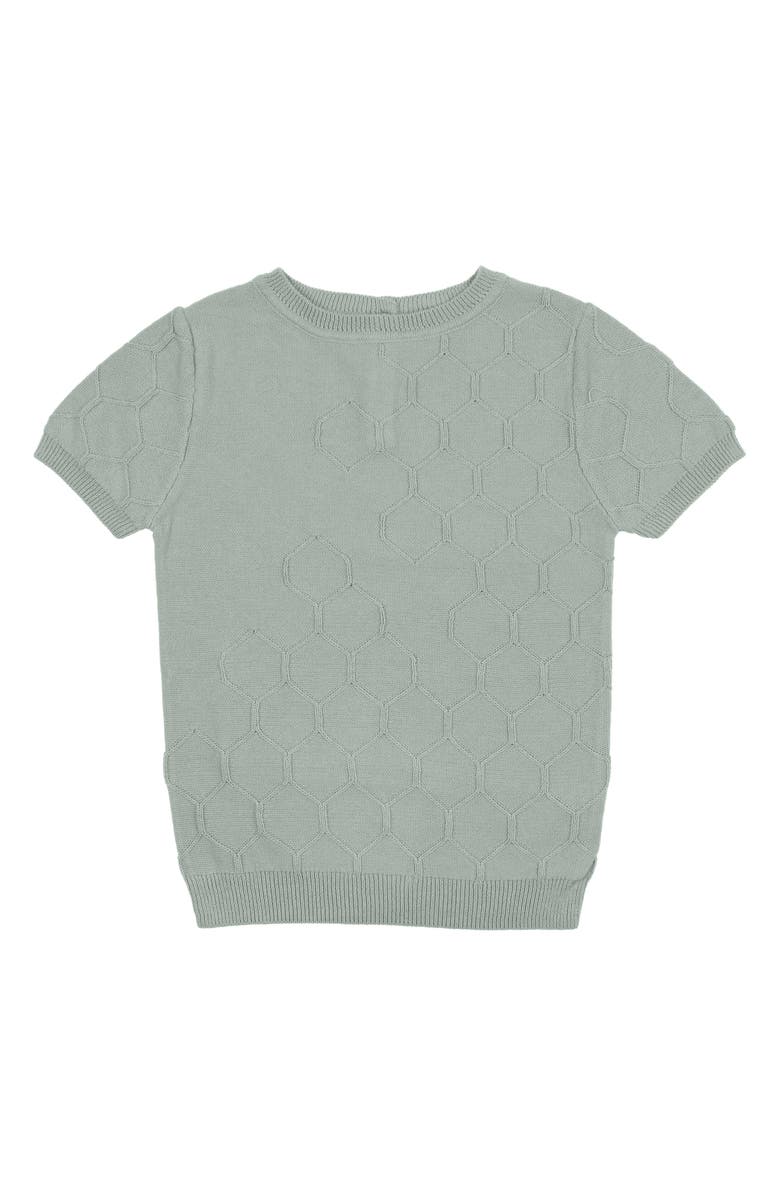 Manière Kids' Honeycomb Knit Cotton Top, Main, color,