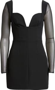 HOUSE OF CB Angelie Structured Long Sleeve Minidress