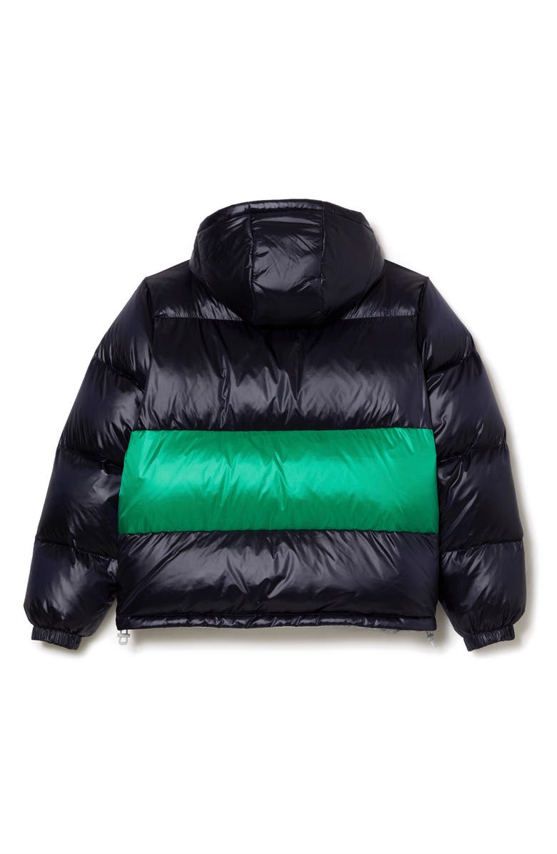 Lacoste Reversible Hooded Puffer Jacket, Alternate, color,