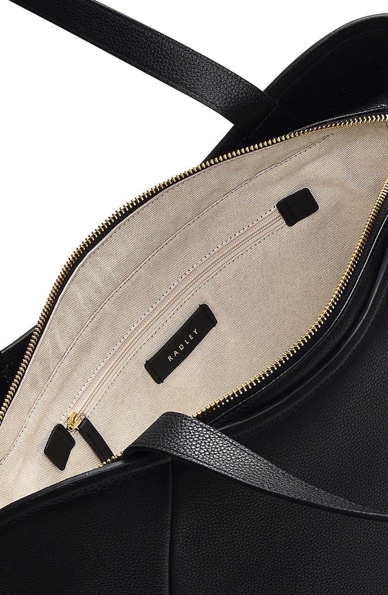 Radley Muswell Lane Large Leather Tote Bag, Alternate, color, Black