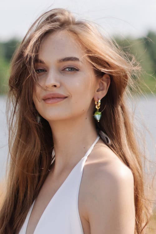 Classicharms Esmée Glaze Heart Dangle Earrings In Gold