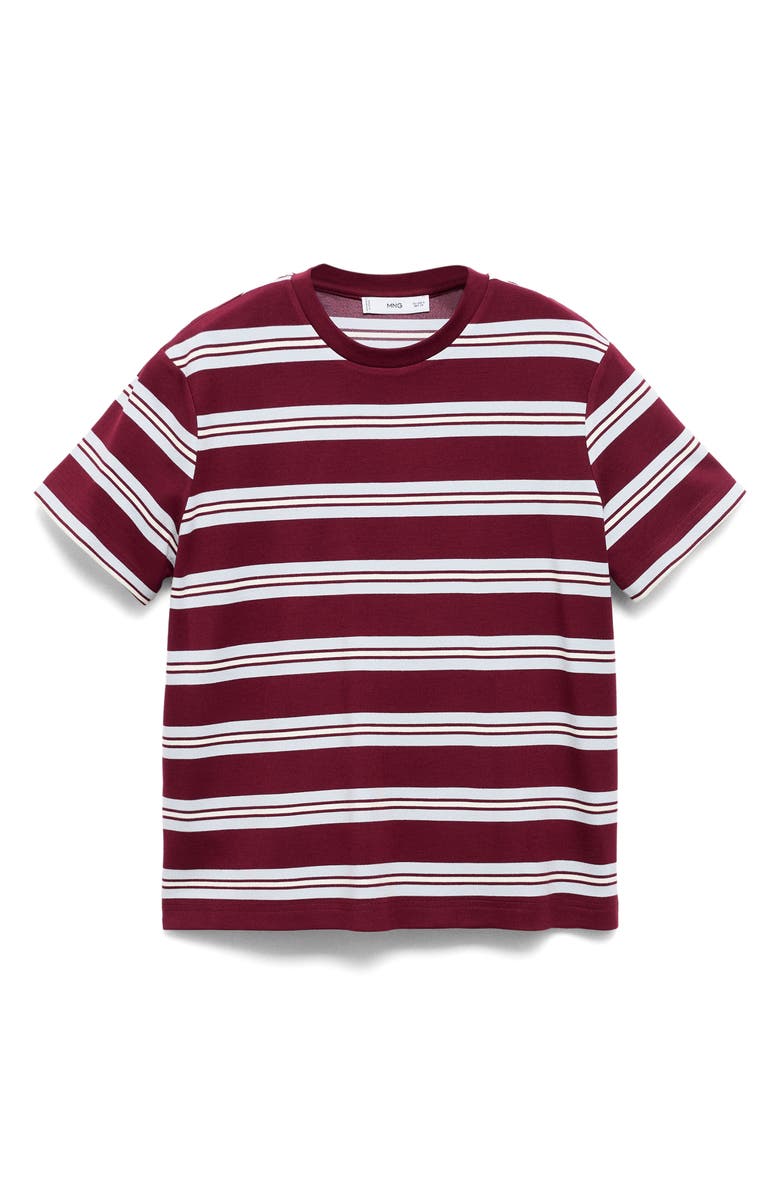 MANGO Stripe T-Shirt, Alternate, color, Maroon