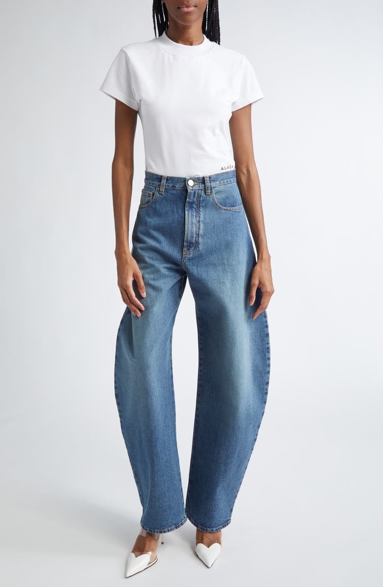 Alaïa T-Shirt Body, Alternate, color, Blanc