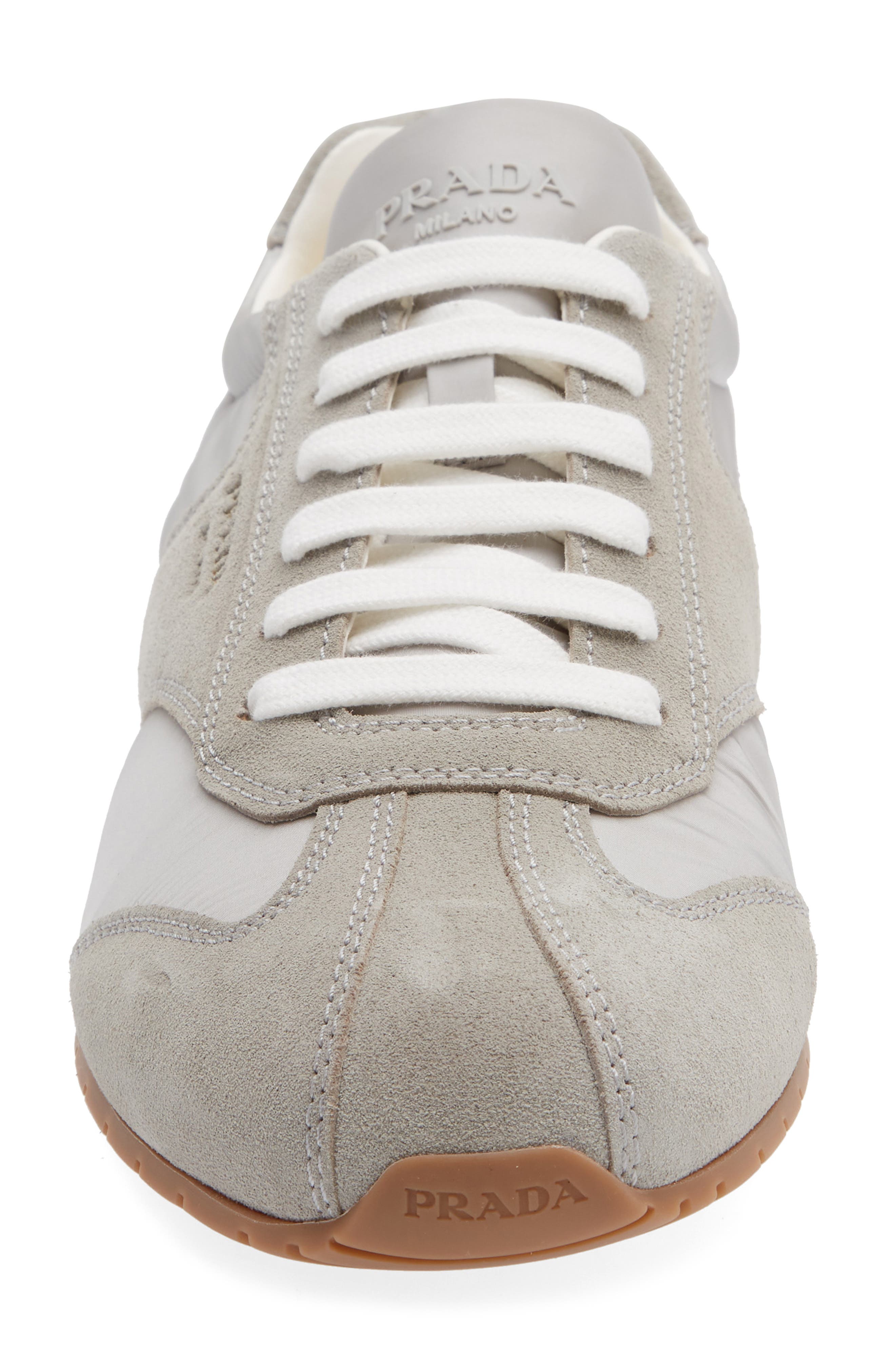 Prada Low Profile Sneaker, Alternate, color, Nube