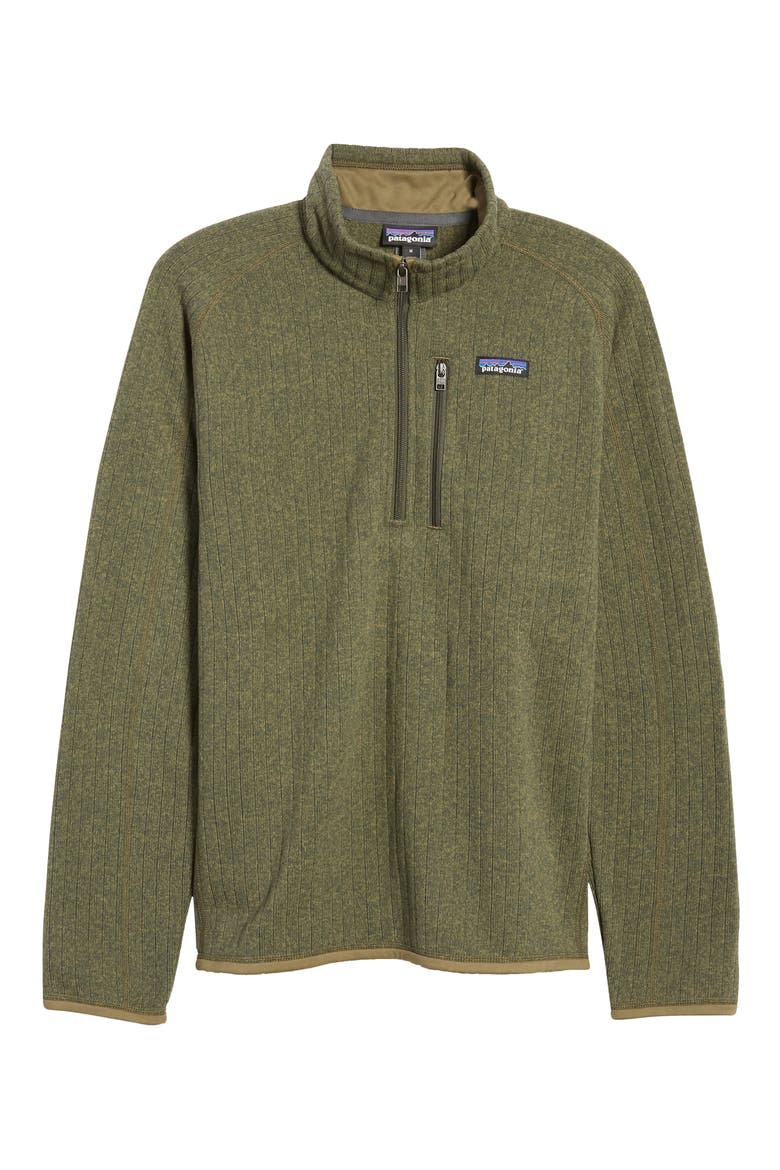 Better Sweater Quarter Zip Pullover, Alternate, color, INDUSTRIAL GREEN RIB KNIT