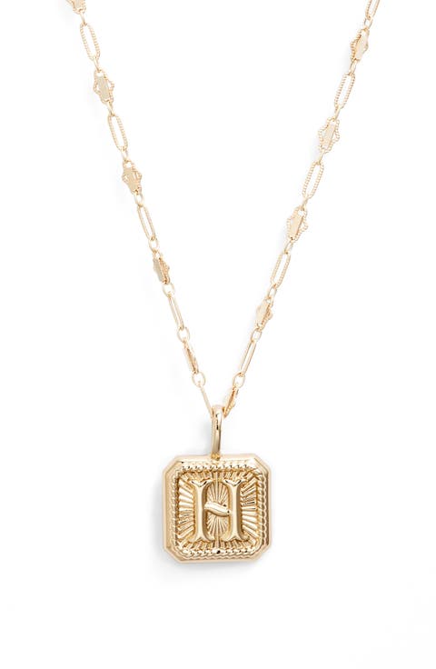 Harlow Initial Pendant Necklace