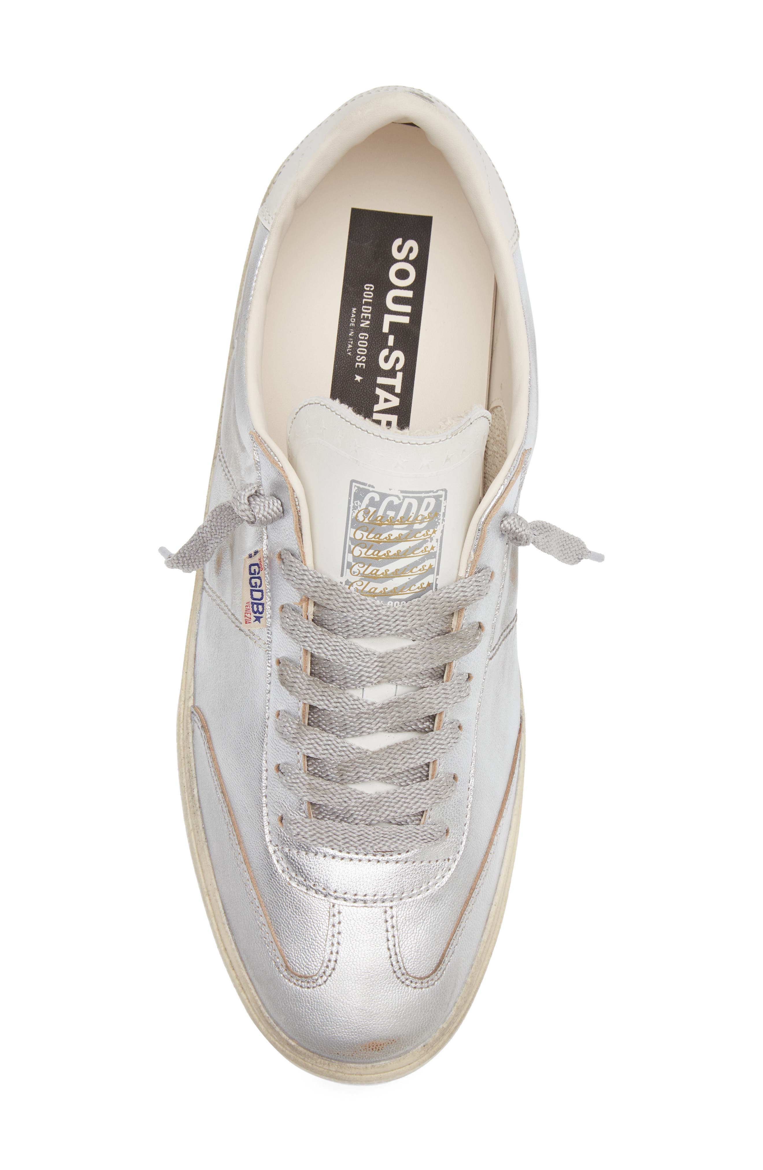 Golden Goose Soul Star Low Top Sneaker, Alternate, color, Silver/ White/ Milk