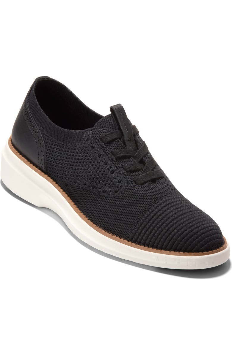 Cole Haan Grand Shadowlite Stitchlite Derby, Main, color, Black Stitchlite