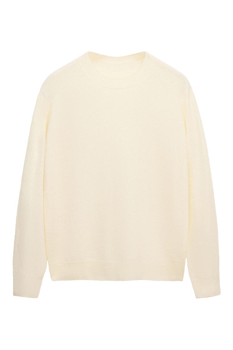 Round Neck Wool Sweater, Main, color, PASTEL YELLOW