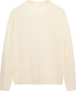 MANGO Round Neck Wool Sweater
