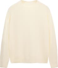 MANGO Round Neck Wool Sweater