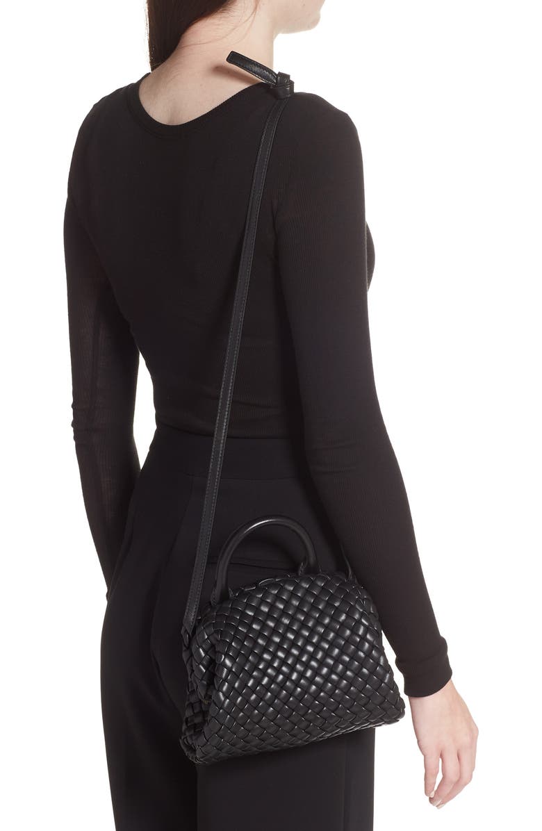 Bottega Veneta Mini Intrecciato Leather Top Handle Bag, Alternate, color,