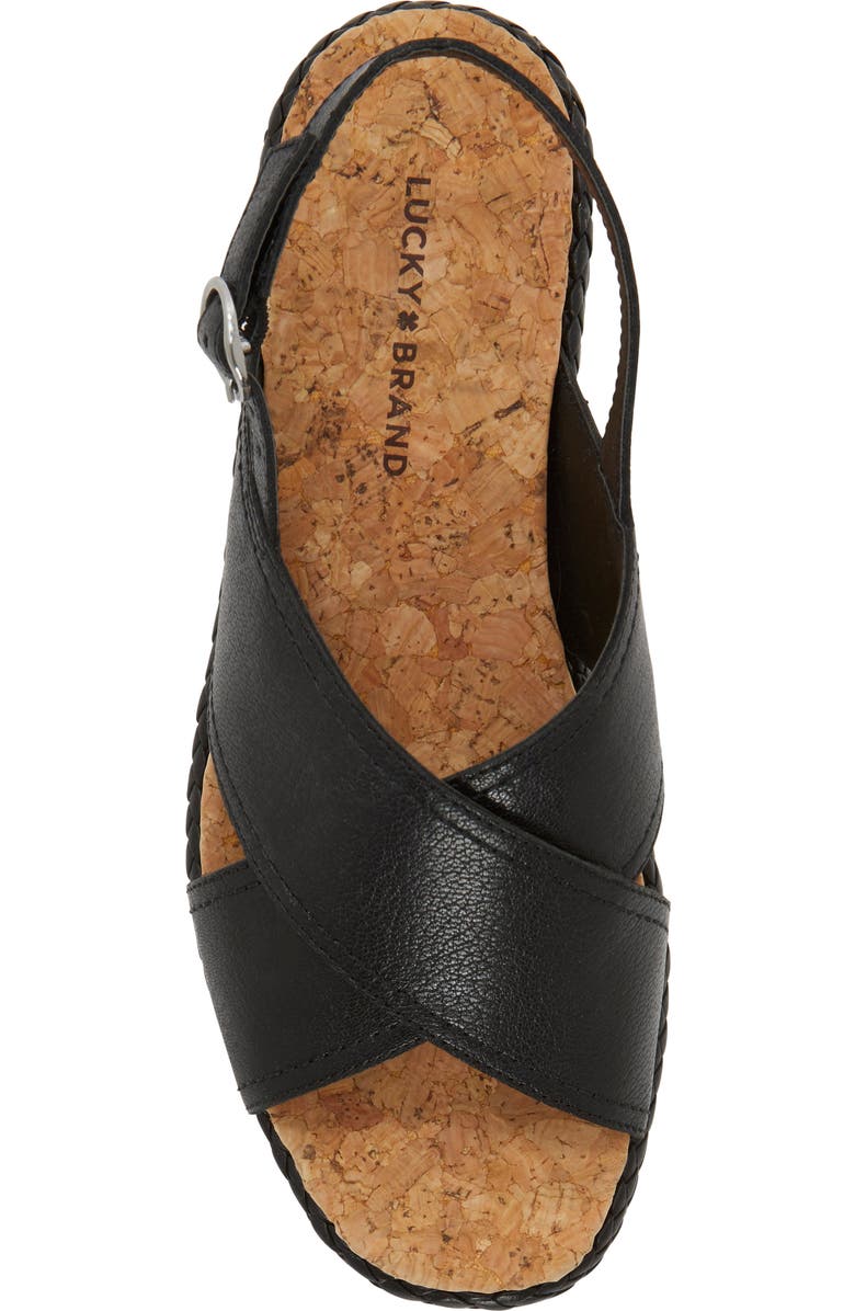 Lucky Brand Pebina Platform Wedge Sandal, Alternate, color,