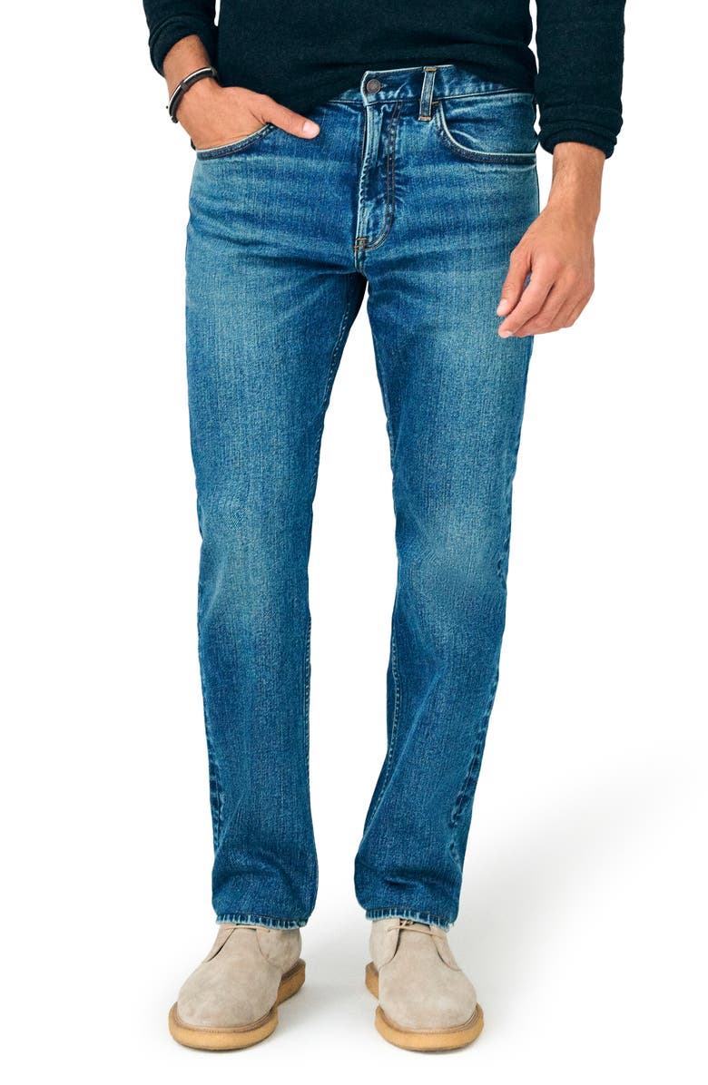 Faherty Slim Straight Leg Organic Cotton Jeans, Main, color, 