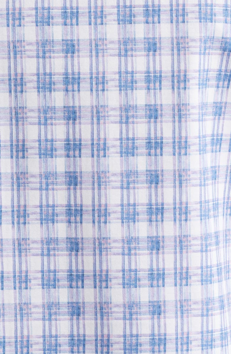 Bugatchi Miles OoohCotton<sup>®</sup> Abstract Print Short Sleeve Button-Up Shirt, Alternate, color, Lilac